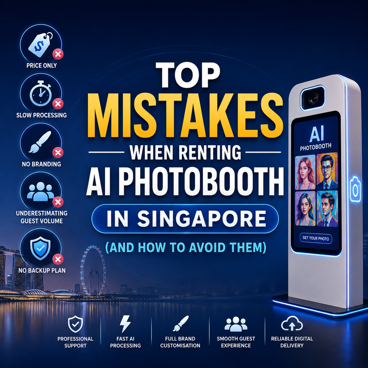 Top Mistakes When Renting AI Photobooth in Singapore (And How to Avoid Them)