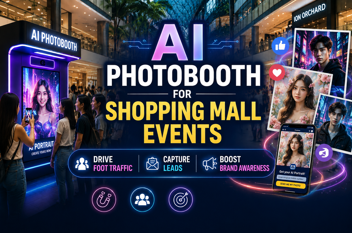 AI Photobooth for Shopping Mall Events in Singapore: The Ultimate Brand Activation Tool